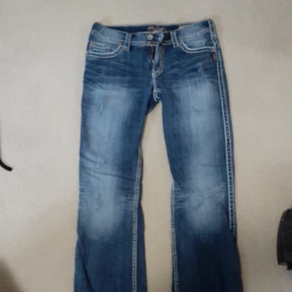 Silver jeans